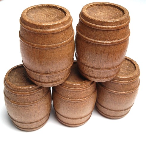 Walnut barrels - walnut, (5's)