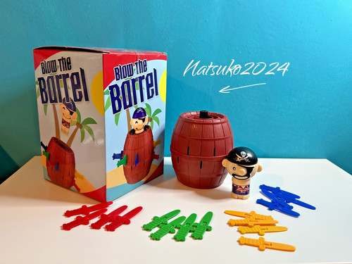 Blow the barrel pirate - "blow, barrel"