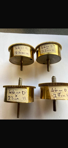 Brass gold clock barrels - gold,